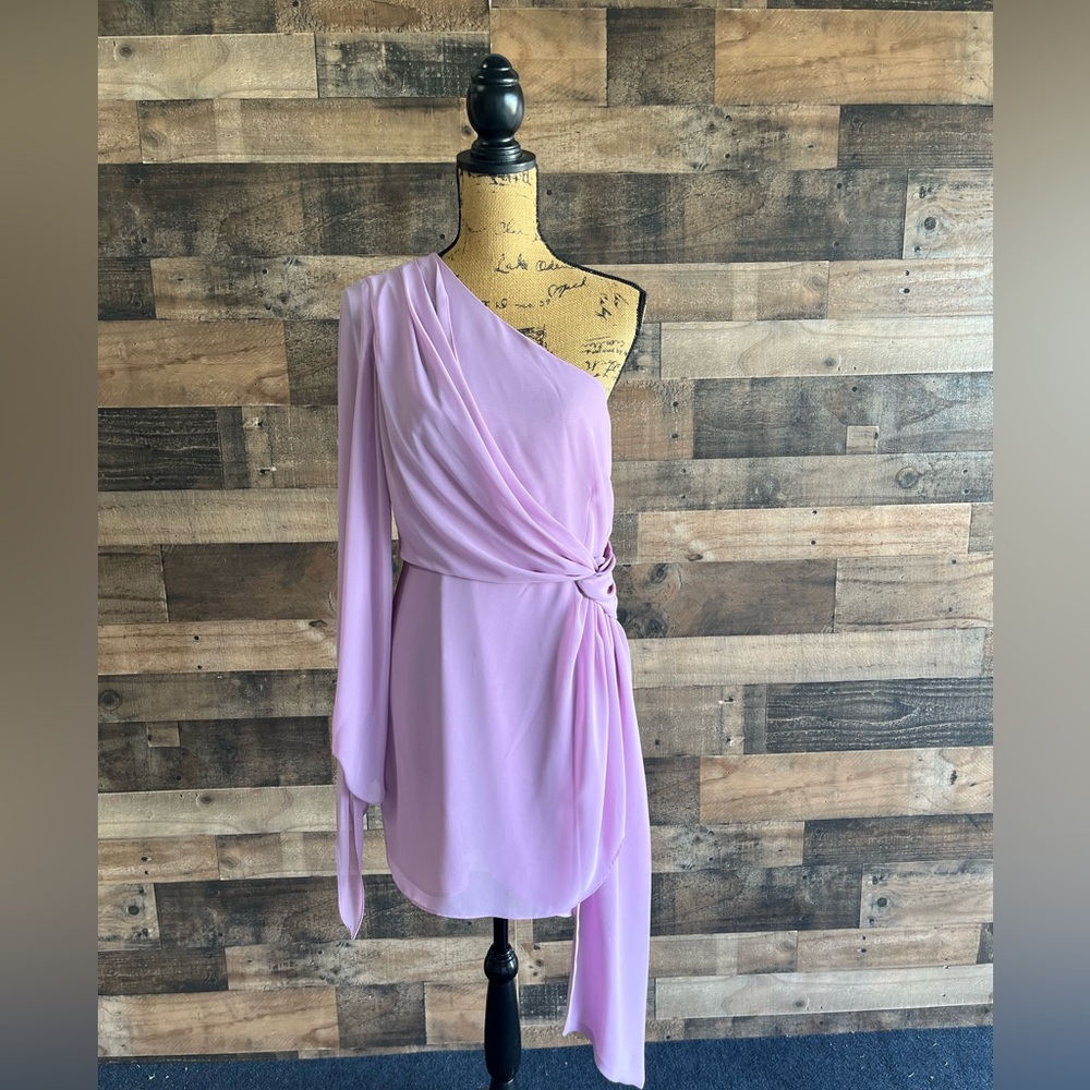 Gianni Bini One Shoulder Dress in Light Pink